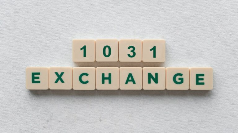 1031 exchange made with green letters